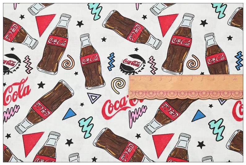 Coca-cola Fabric Carbonate Soft Drink Fabric Anime Fabric Cartoon ...