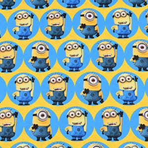 Minions Fabric Cartoon Cotton Fabric By The Half Yard