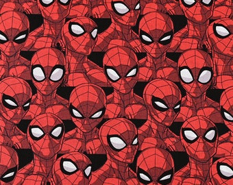 Spiderman Fabric Cartoon Cotton Fabric By The Half Yard
