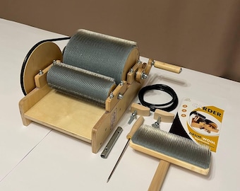 Máquina de cardado de tambor TPI 96\108 para lana / Máquina de cardado / Procesamiento de lana / Tío Kolya pequeña 96 o 108 TPI Fibra fina