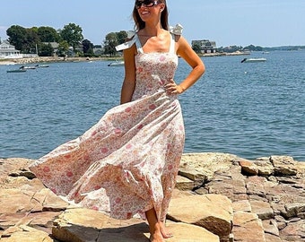 chinese dress ladies Oscars Palace Liberty Print Tiered Maxi Dress UK28