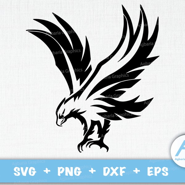 Eagle SVG for cutting machines, Eagle Svg, Eagle Svg Cut Files Cricut, Clipart, Instant Download, SVG Files, Eagle SVG, flying eagle