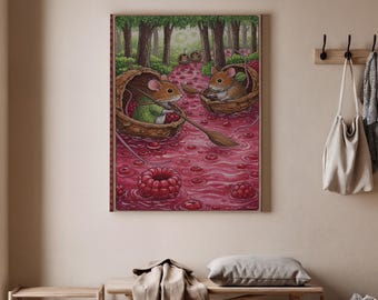 素朴な騎士のネズミのウォールアート - ヴィンテージのネズミの