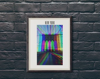 Brooklyn Bridge NYC Art, Wall Art, Poster DIGITAL PRINTABLE