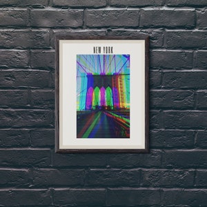 Brooklyn Bridge NYC Art, Wall Art, Poster DIGITAL PRINTABLE