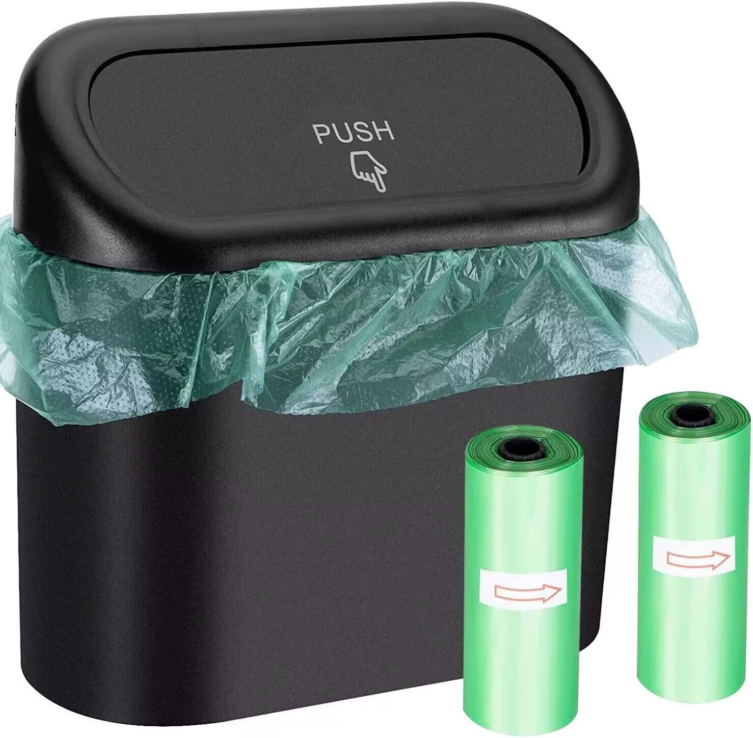 60Pcs Trash Bags 2 Gallon Handle Garbage Bags Trash Can Liners Bathroom  Bedr