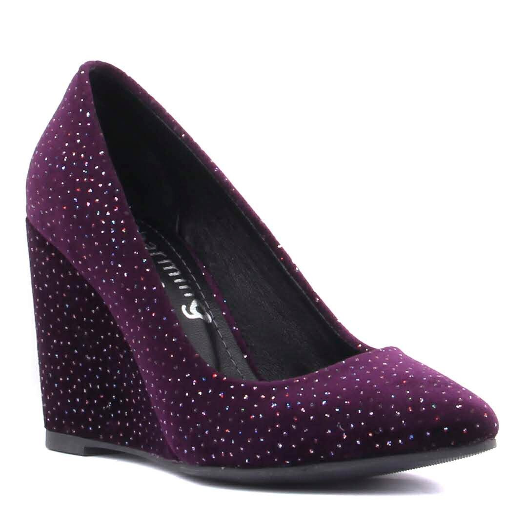 Jennifer Lopez Womens Platform PURPLE ORANGE GOLD Wedge High Heels Shoes Sz  8 | eBay