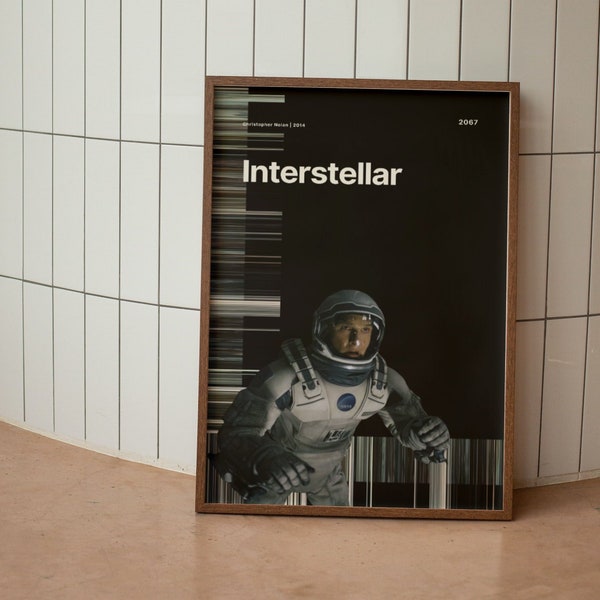 Interstellar Poster | Interstellar Art | Digital Download | Wall Art Poster | Movie Poster | FREE Shipping