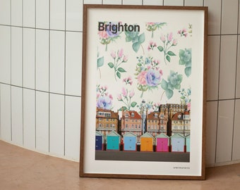Brighton Poster | City Print | Digital Download | Wall Art Poster | City Poster