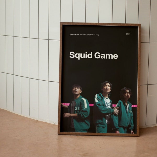 Squid Game Poster | Digital Download | Wall Art Poster | TV Poster | Movie Poster