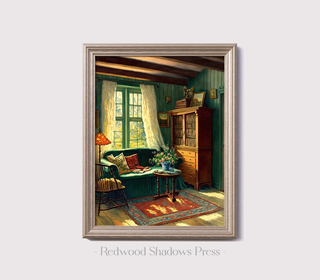 Printable Cottage Wall Art Cottagecore Decor Cozy Art Etsy