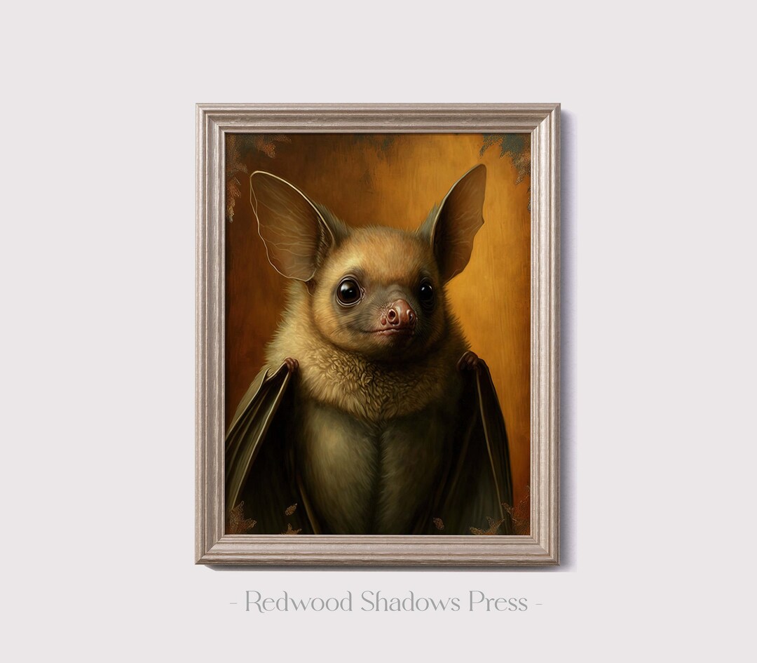 Printable Bat Art Print Instant Digital Download Gothic - Etsy