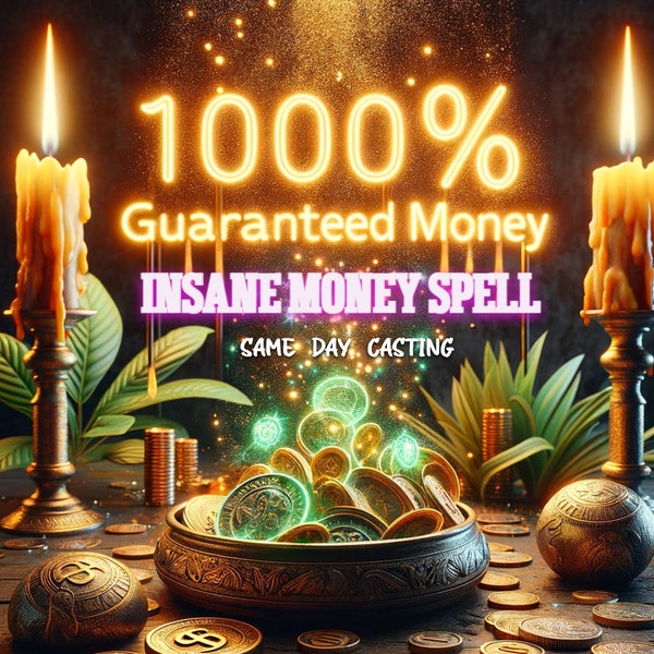 1000% GUARANTEED MONEY - Insane amounts of money coming your way! [Read The Description!!!] money spell, prosperity spell, money ritual