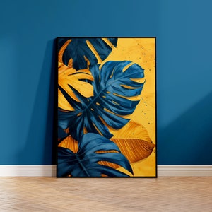 Póster de arte Monstera | Arte de pared para amantes de las plantas | Arte de la planta de queso suizo | Póster Monstera