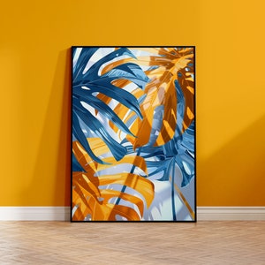 Arte de la planta de queso suizo | Póster Monstera | Póster de arte Monstera | Arte de pared para amantes de las plantas
