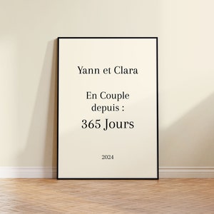 Personalisiertes Valentinstagsposter, Valentinstagsgeschenk, Paarposter