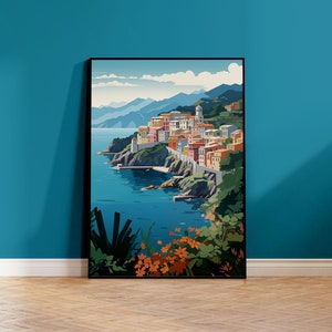 Cartel de ciudad costera italiana, Cartel de ciudad italiana, Cartel de ciudad costera