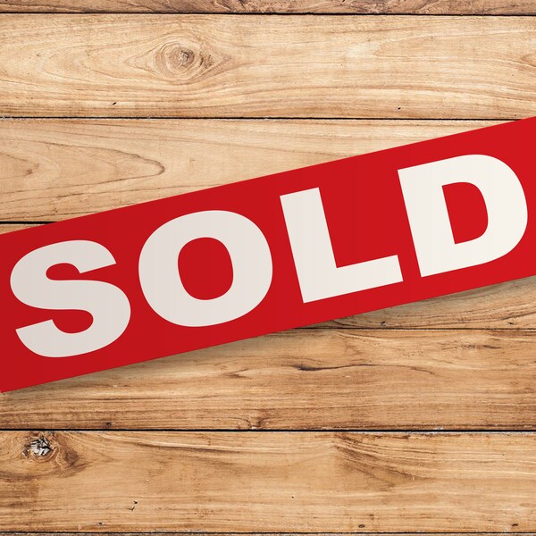 SOLD Stickers | Real Estate Sign Stickers | Weatherproof Vinyl | Free Shipping