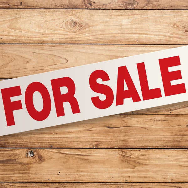 FOR SALE Stickers | Real Estate Sign Stickers | Weatherproof Vinyl | Free Shipping