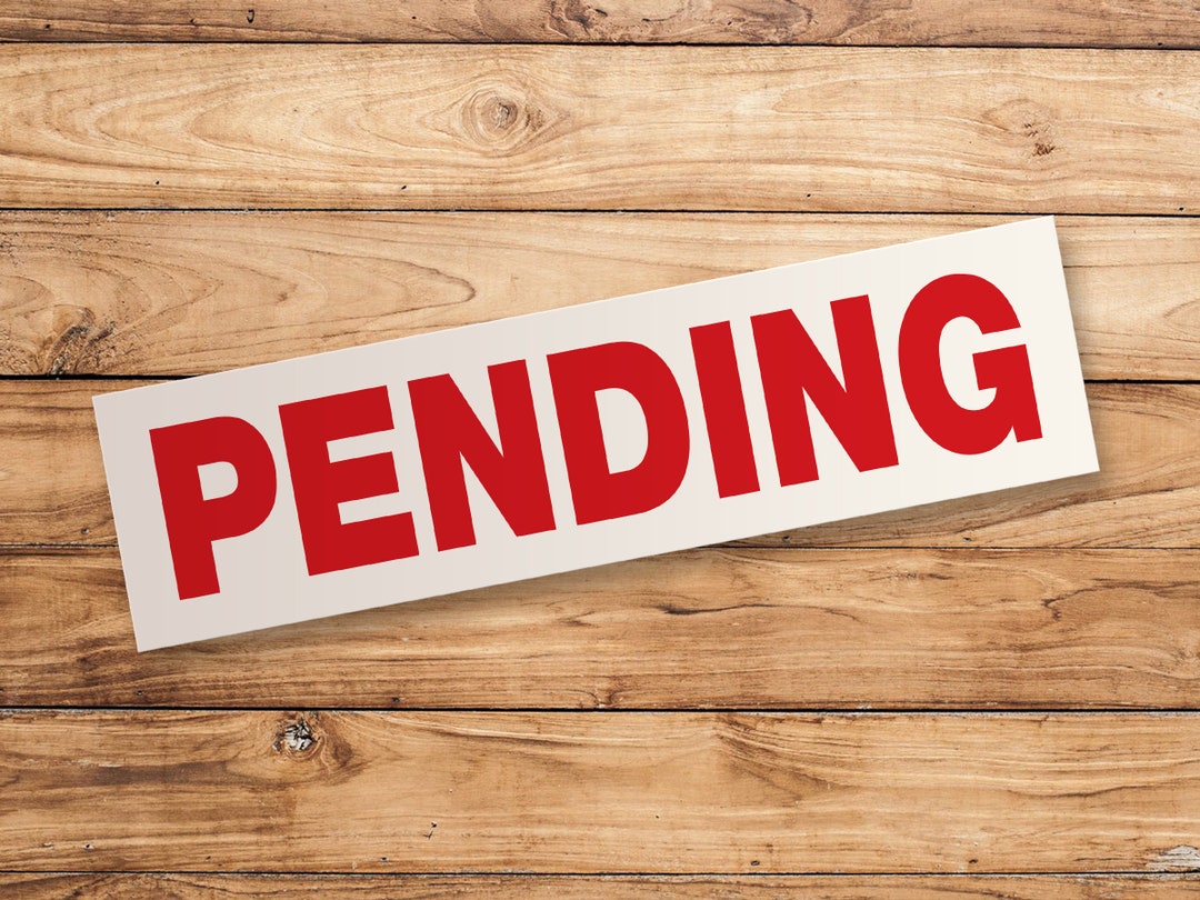 PENDING Stickers Real Estate Sign Stickers Weatherproof Vinyl Free