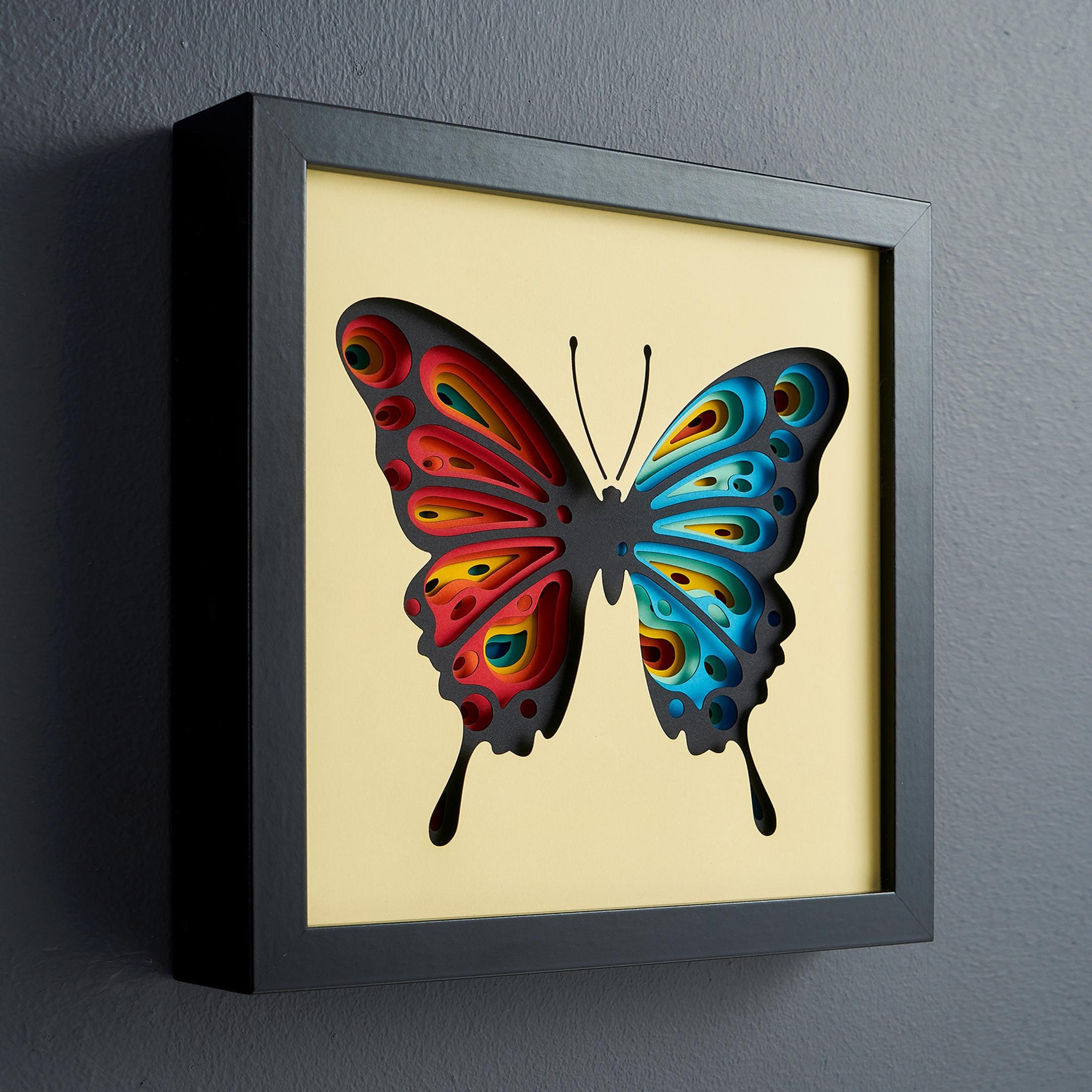 3D Butterfly Svg, Shadow Box, 3D Paper Cut Light Box Template, SVG Digital Download Files, Shadow Box SVG Digital Download Files, For Cricut