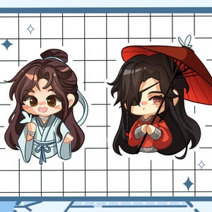 Heavens Official Blessing, Tian Guan Ci Fu, TGCF, Xie lan and Hua Cheng Stickers
