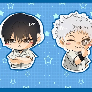 The summer Hikaru died stickers yoshiki and Hikaru chibis