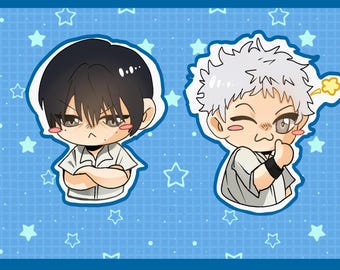 The summer Hikaru died stickers yoshiki and Hikaru chibis