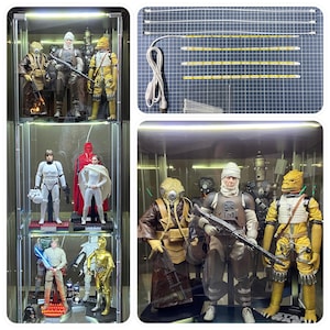 LED-Beleuchtung für IKEA Detolf und Blaliden Vitrinen - Weiß - NEUE gleichmäßige Lichtleiste