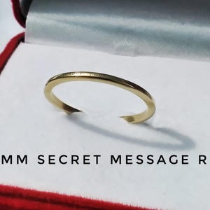 14k Gold thin Stacking Ring, 1mm Yellow Gold Stacking Ring, Simple Plain Band, Plain wedding Band Ring, minimalist Gold ring gift for her