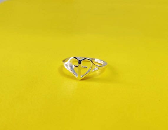 Retired James Avery Scroll Sideways Heart Ring Size 9 Sterling Silver | eBay