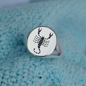 Zodiac Signet Ring: Personalized Silver Astrology Jewelry