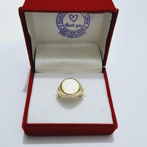 Custom Oval Signet Ring - Engraved Initial Ring - Personalized Gold Pinky Ring - Christmas Gifts - Kid Mini Ring - Mom Gifts - Gift For Her
