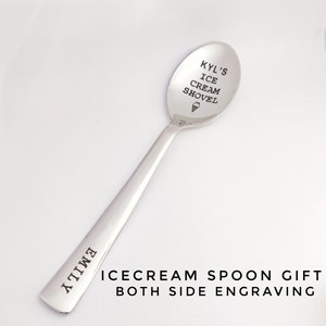 Custom Engraved Spoon , Custom Text Spoon, Stainless steel Personalized Spoon, unique Gift For Mom dad Kids Spoon, Ice cream , Cofee Spoon