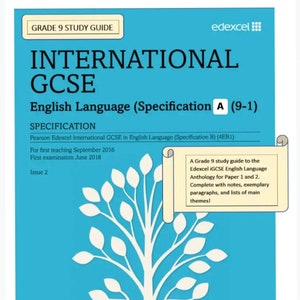 English Language Edexcel iGCSE anthology notes image 1