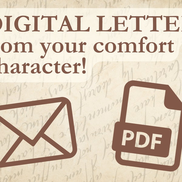 Digital Letter from Your Comfort Character