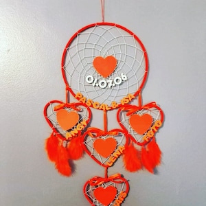Special dream catcher Valentine's Day gift for mom Valentine's Day gift for lovers Valentine's Day red decoration lovers red bedroom decoration