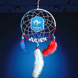 Dreamcatcher personalized French football team first name decoration French football team first name