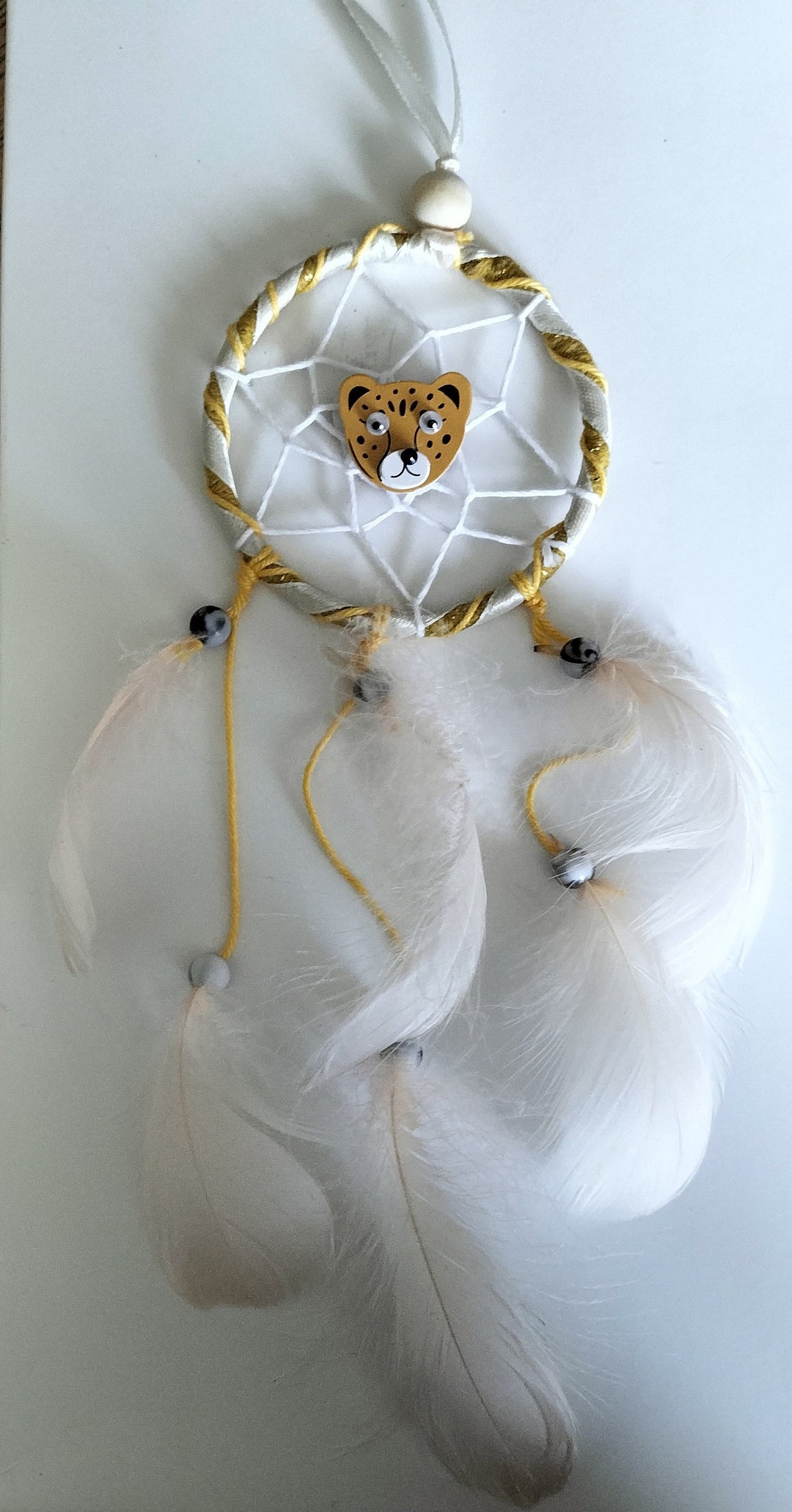 Tiger Dream Catcher Small Rearview Mirror Dream Catcher Hanging on