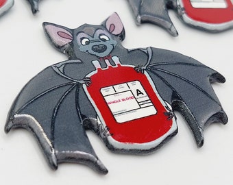 Ciondolo in argento sterling pipistrello volante .925 x 1