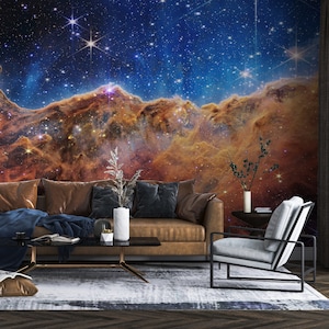 Space Photo Wallpaper, Stars Wallpaper, NASA Wallpaper, Telescope Wallpaper, Galaxy Wallpaper, Nebula Wallpaper, Peel and Stick