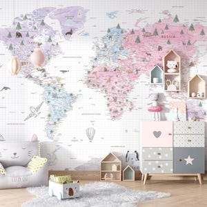 Kinderzimmer Weltkarte, Detaillierte Weltkarte für Kinder, Kinderzimmer Karte, Weltkarte Poster, Kinderzimmer Karte, Detaillierte Weltkarte für Kinderzimmer, Kinderzimmer Karte, Kinderzimmer Karte, Detaillierte Weltkarte für Kinderzimmer