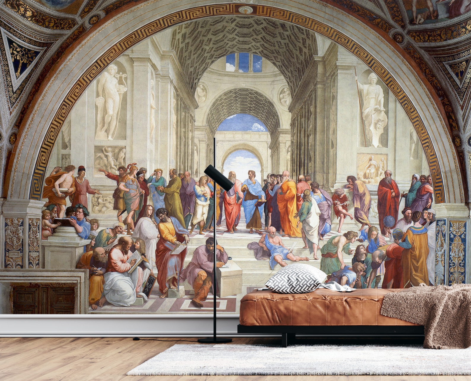 School of Athens Wallpaper, Italian Renaissance Mural (removable or ...