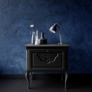 Dark Blue Concrete Wallpaper, Modern Art  Wallpaper, Abstract Concrete Wallpaper, Peel and Stick, Removable Wall Mural, Concrete Texture