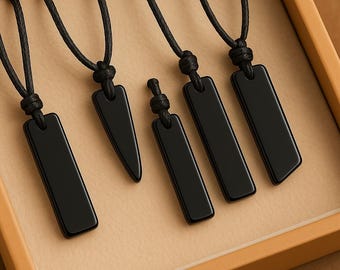 Collar de turmalina negra: colgante de cristal natural, joyería de cristal para protección y conexión a tierra.