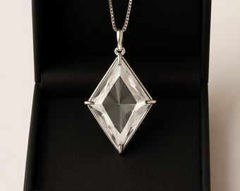 Kristall Quarz Magier Anhänger: Heilige Geometrie Heilung Halskette
