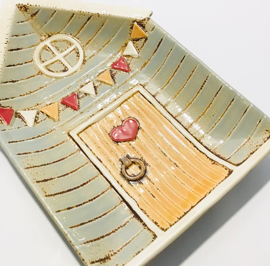 Snack Dish Porcelain Ceramic Serving Tray Appetizer Snack Dish Beach