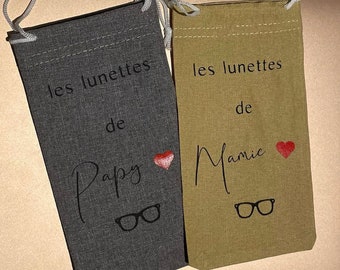 Personalized glasses case