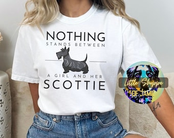 Scottish Terrier graphic tee shirt dog lover shirts Scottie dog t-shirt Scottish Terrier gifts Scottie mom dog mom shirt dog dad gift shirts