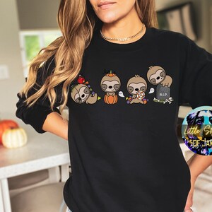 Cute Sloth Halloween sweatshirt sloth lover gift Sloth cub shirt Halloween gift Halloween shirt Autumn shirt gifts sloth gift trick-or-treat